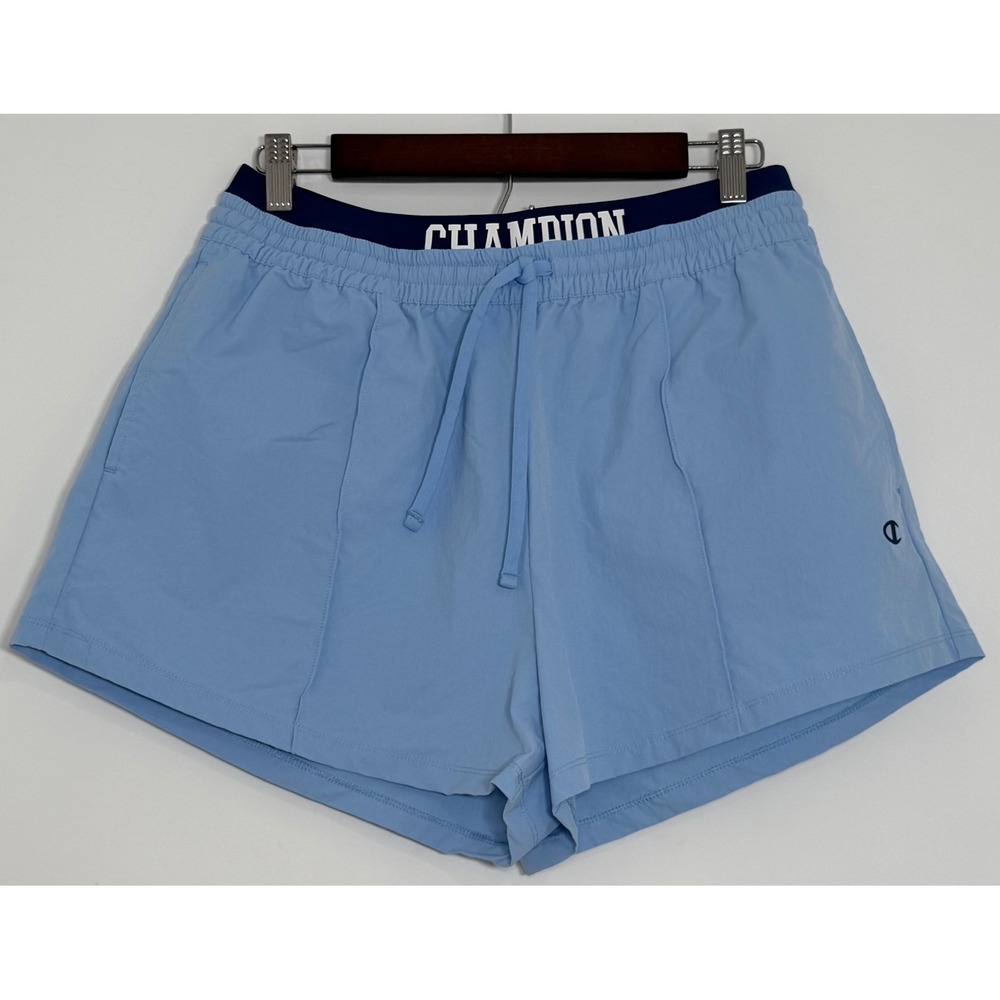 Champion Women's Three Pointer Light Blue Shorts Size L